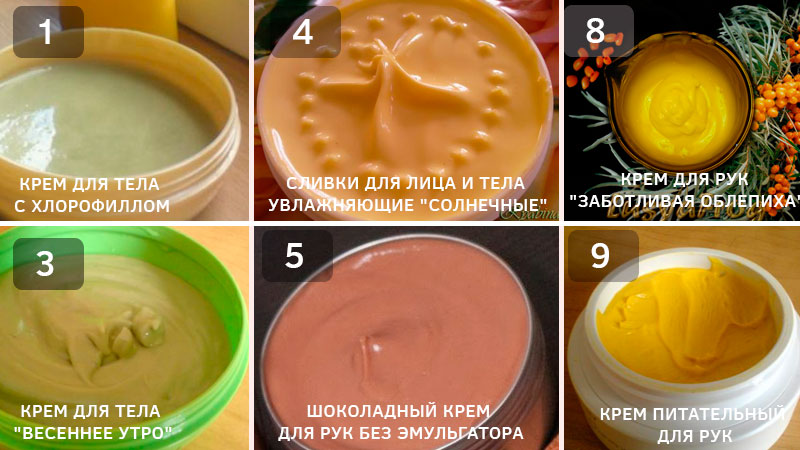 Подборка рецептов крема для тела