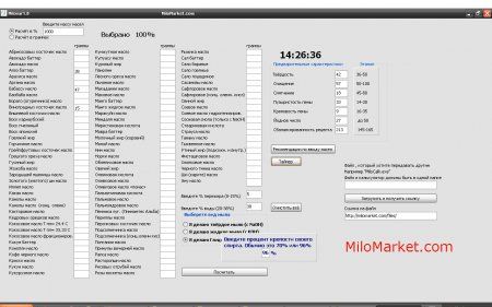 Мыльный калькулятор Milovar 1.0
