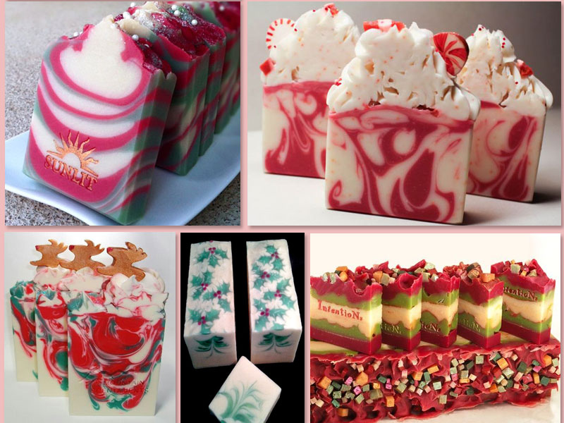 Новогоднее мыло своими руками